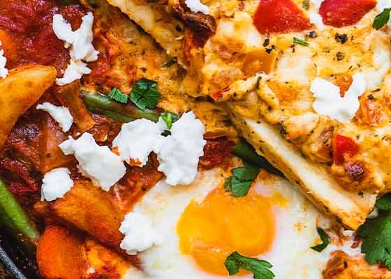 Schlemmer-Filet Italiano auf Gemüse-Pilz-Shakshuka