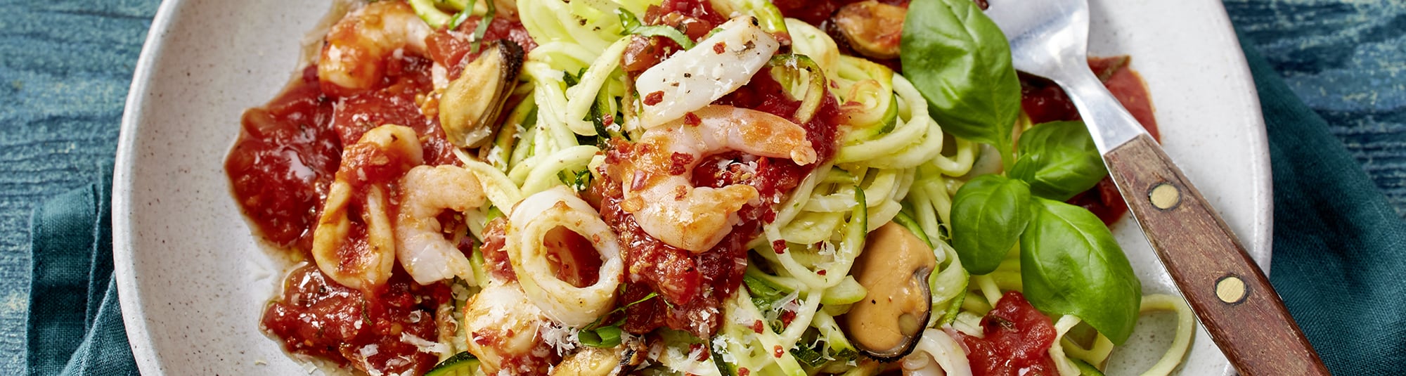 Mediterrane Frutti di Mare Zoodles 
