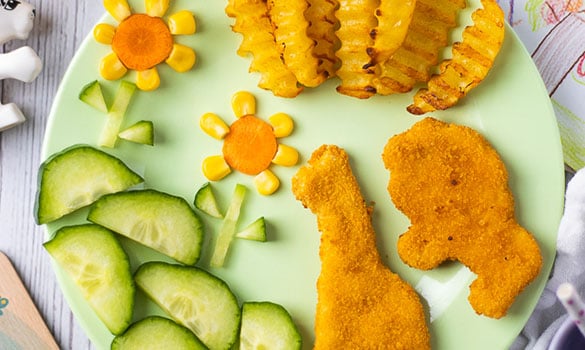 Ofenkartoffeln mit Safari Chicken Nuggets