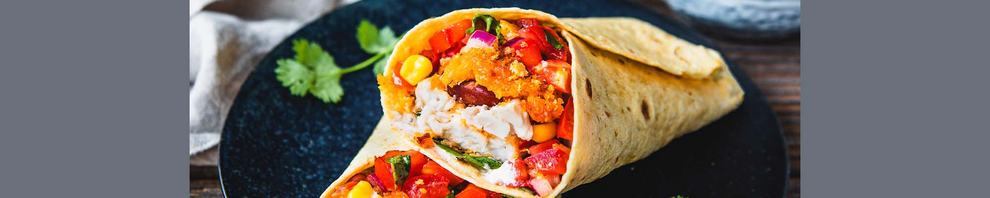 Mexicana Fisch Wrap mit-frischer Salsa