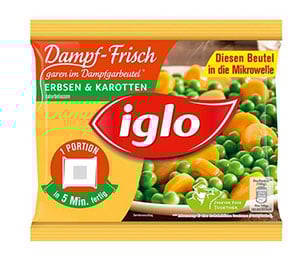 iglo Dampf-Frisch Erbsen & Karotten