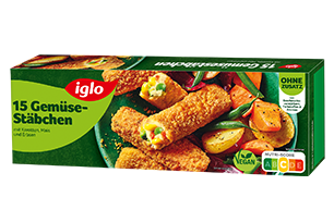 Packshot iglo Green Cuisine Gemüsestäbchen