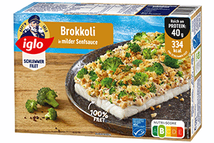 Produktverpackung iglo Schlefi Brokkoli Protein