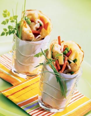 Chinesische Pfannkuchen-Wraps