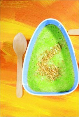 Erbsensuppe mit Kokos