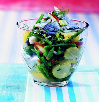 Fruchtiger Heringssalat