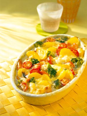 Gemüse Kartoffelgratin