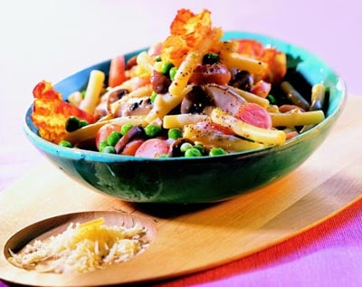 Gemüse Makkaroni Carbonara