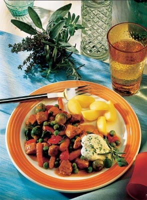 Gemüse-Puten-Pfanne