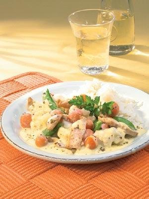 Geschnetzeltes in Senfsoße