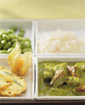 Sojabohnen Rindfleischcurry