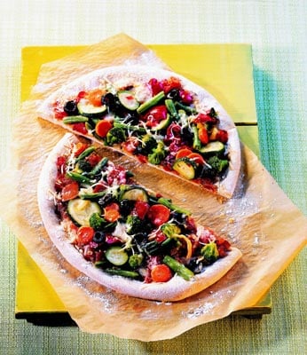 Italienische Gemüsepizza