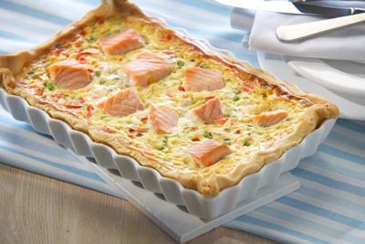 Kanadische Quiche mit Wildlachs