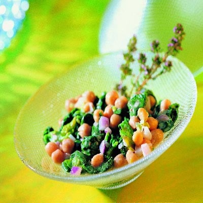 Kichererbsen-Spinat-Pfanne