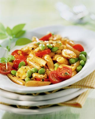 Nudelsalat mit Mozzarella