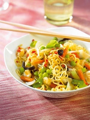 Scharfe Nudelpfanne Kanton