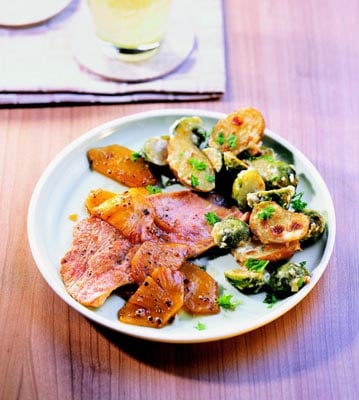 Schnitzel mit scharfer Ananas