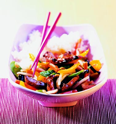 Schweinefleisch süß-sauer