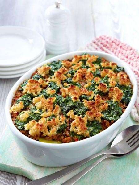 Kartoffel Spinat Schichtauflauf