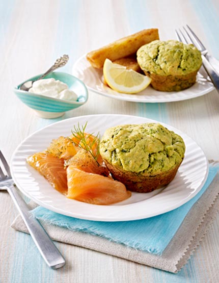 Spinat Muffin mit Ricotta