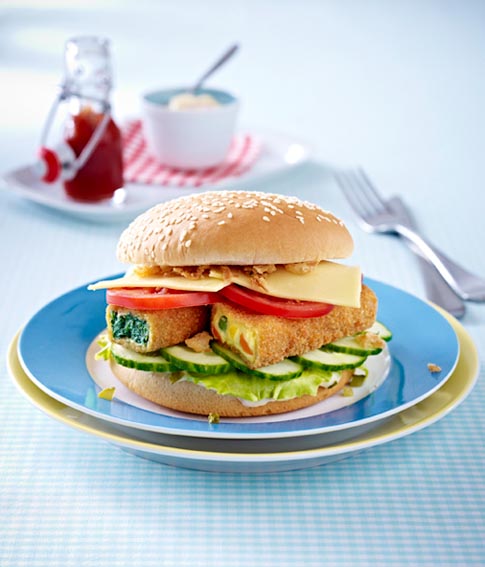 Vegetarischer Gemüseburger