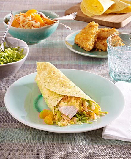 Fisch im Wrap