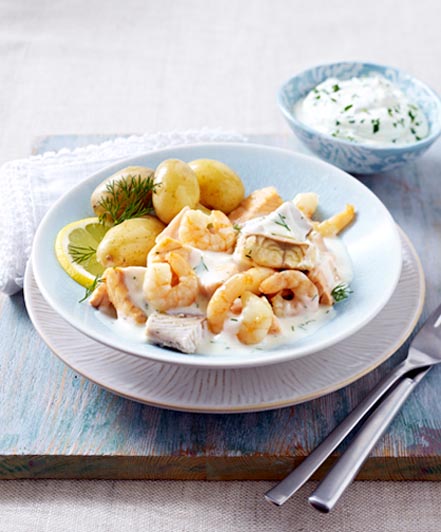 Seemannsgulasch mit Kartoffeln