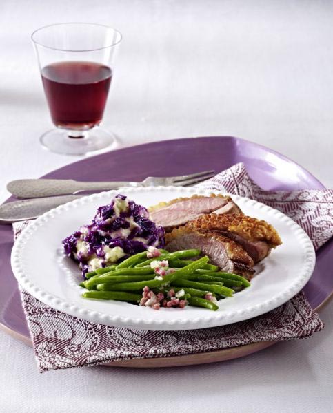 Entenbrust mit Kartoffelstampf