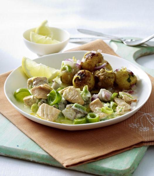 Buntes Fischfrikasse