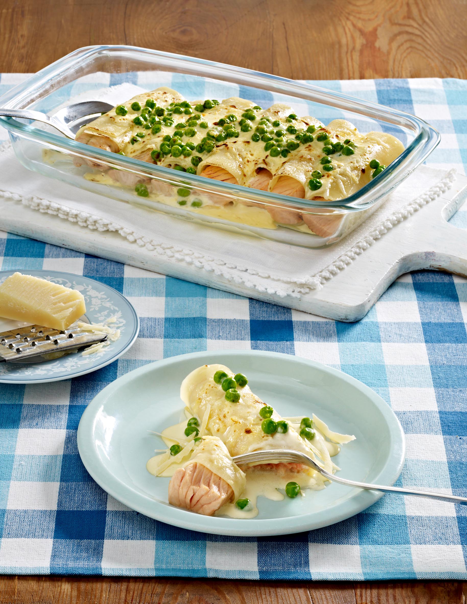 Gebackene Lachs Cannelloni