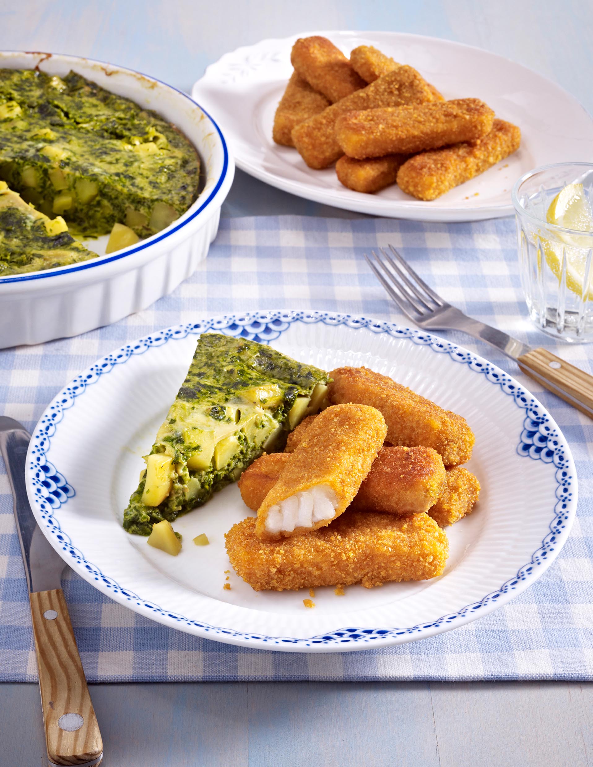 Kartoffel Spinat Omelett