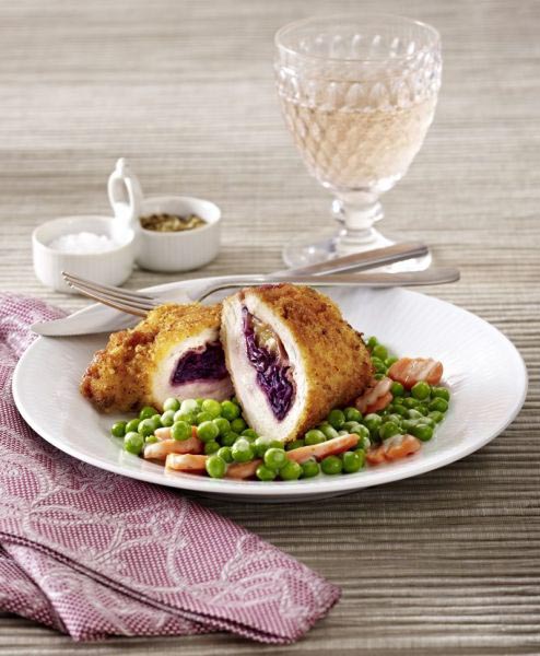 Rotkohl Cordon Bleu