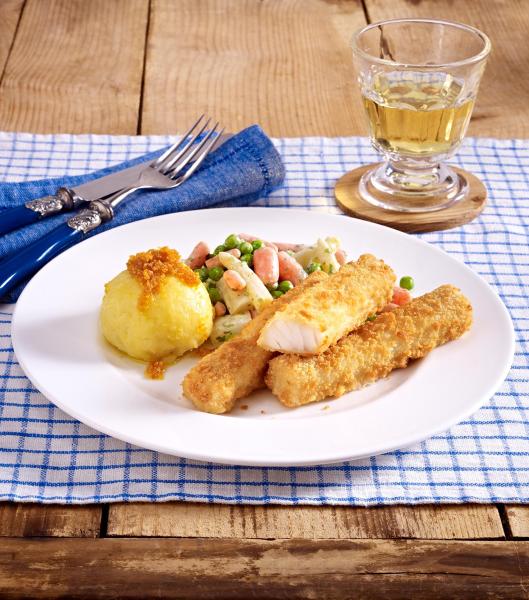 Fischsticks mit Leipziger Allerlei