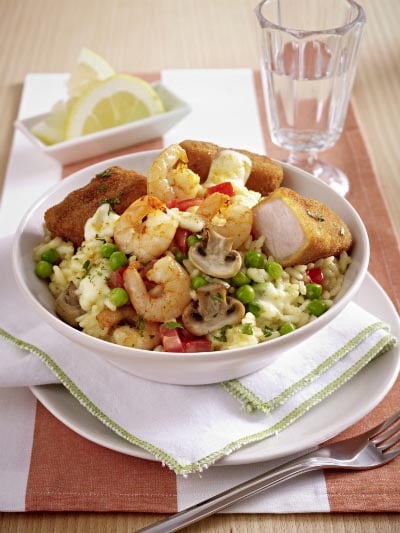 Ofenrisotto mit Garnelen