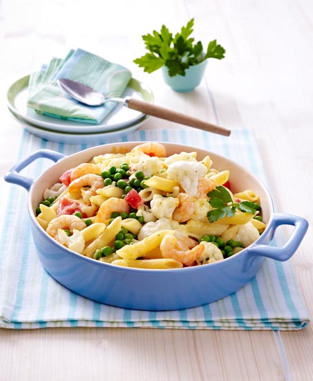 Garnelen Nudelauflauf