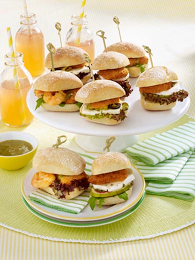 Nuggets Garnelen Burger