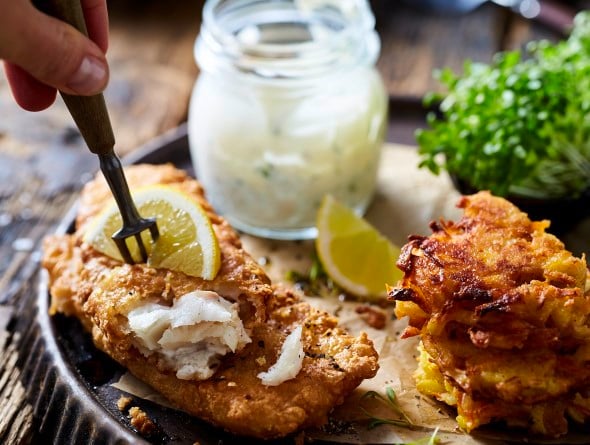 Filegro Bier-Backteig mit Kartoffel-Gemüse-Rösti