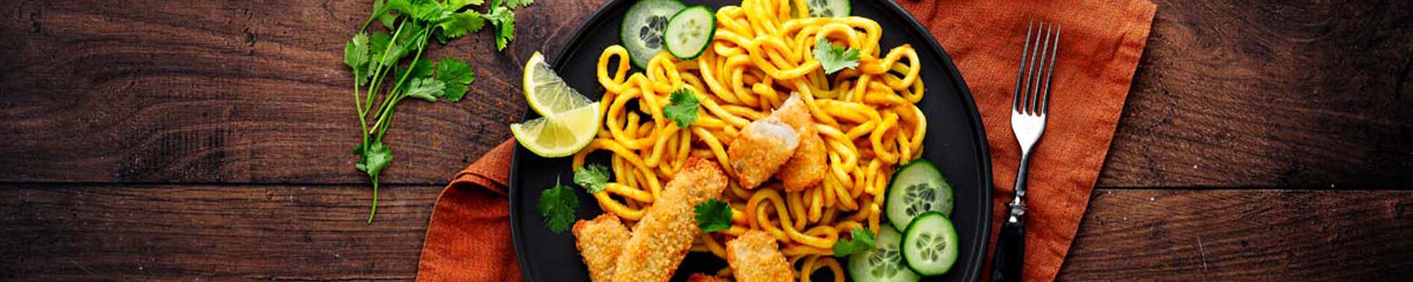 Katsu Udon mit Rösti-Stäbchen