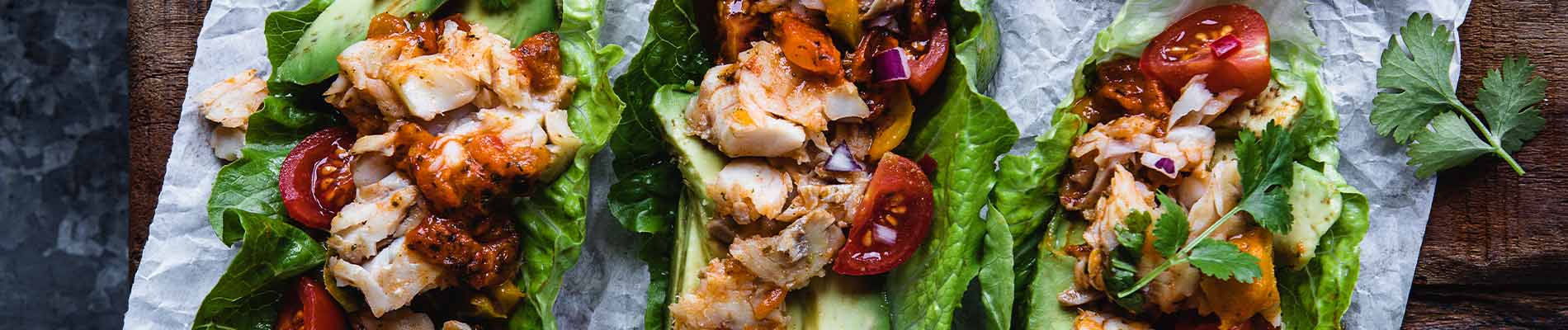 Schlemmer-Filet Picante Tacos, Tomatensalsa und Avocados