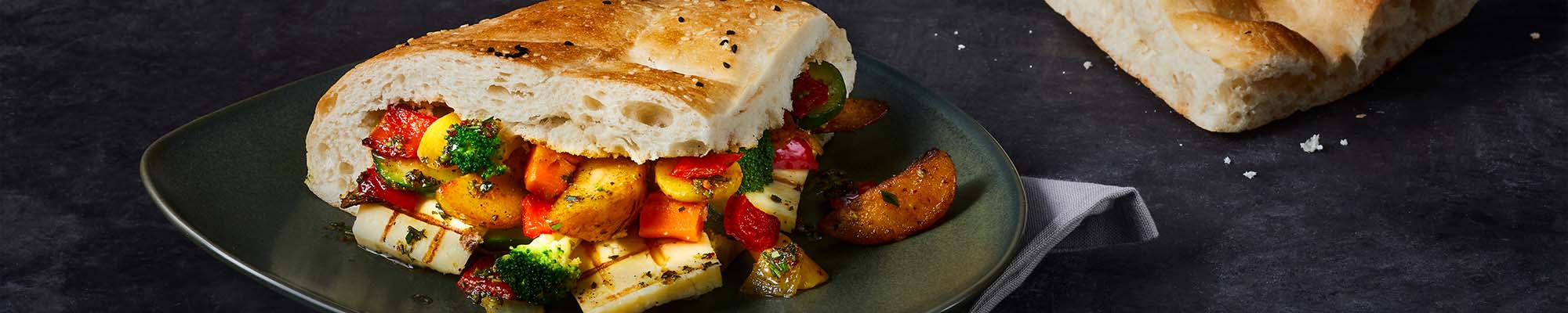 Gefülltes Fladenbrot