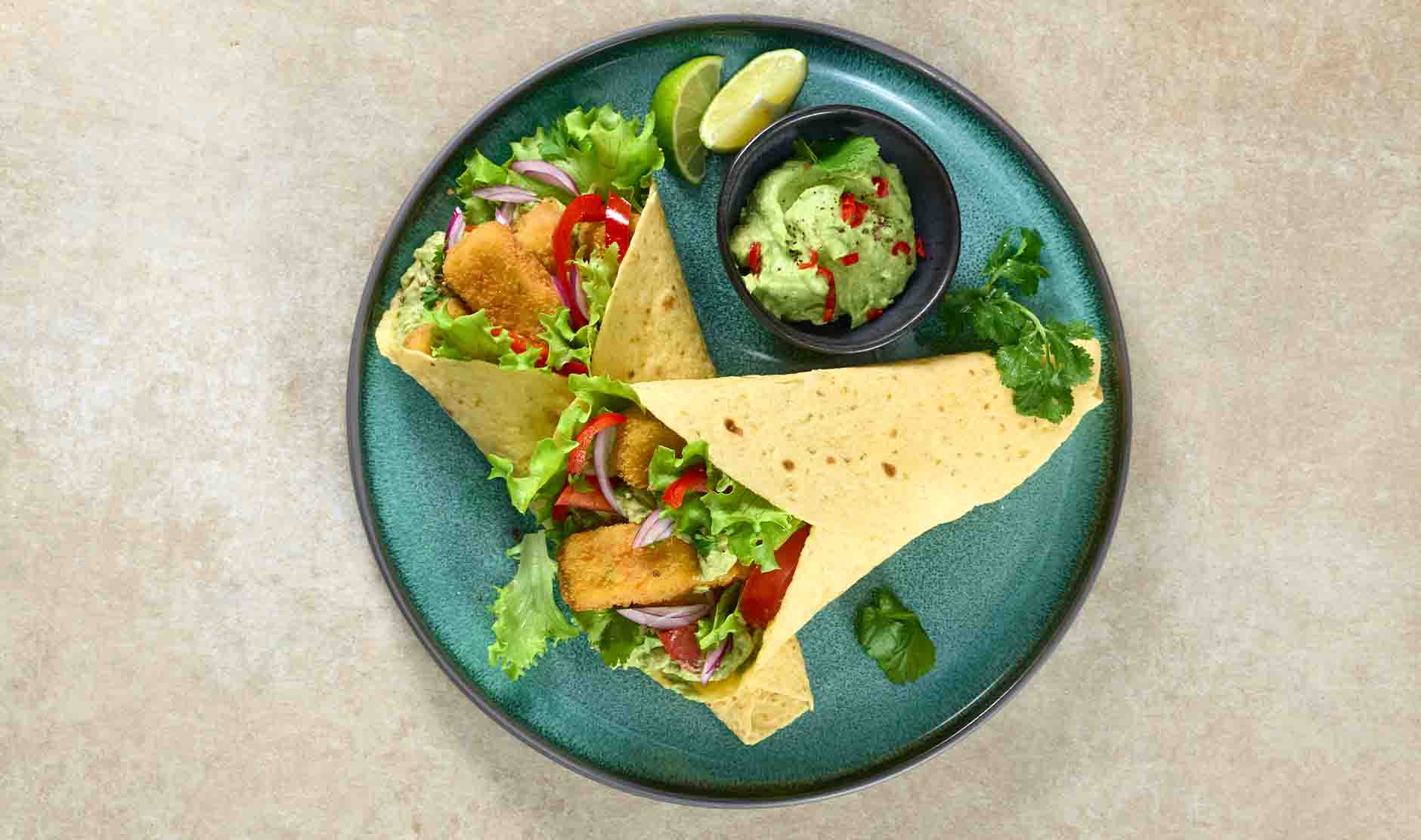 Wraps mit Gemüsestäbchen Füllung