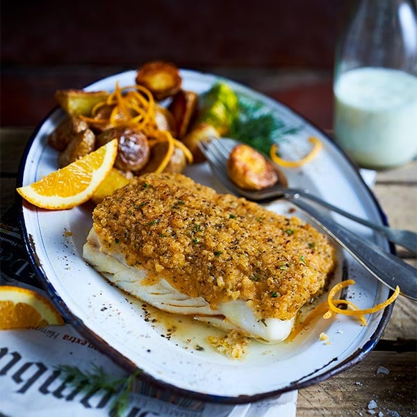 Schlemmer-Filet mit Orangen-Karamell-Kartoffeln