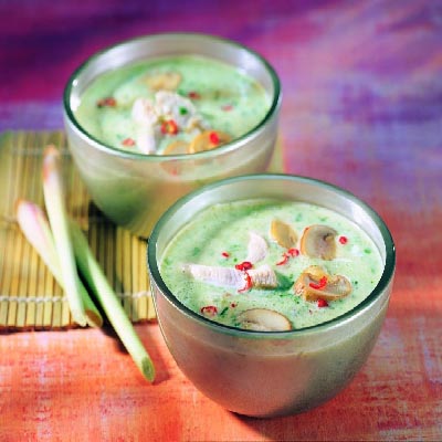 scharfes kokosnuss spinat sueppchen