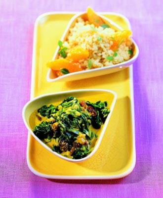 spinat auf orientalische art